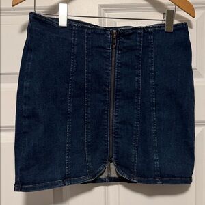 We The Free Dark Blue Mini Skirt